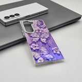 Samsung Galaxy Fold 6 3D Butterfly Painting Shimmer Case
