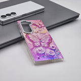 Samsung Galaxy Fold 6 3D Butterfly Painting Shimmer Case
