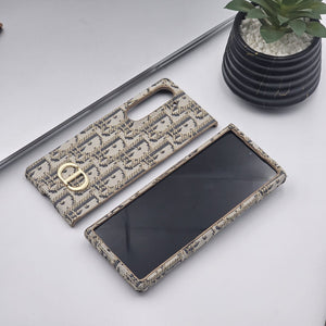 Samsung Galaxy Z Fold 5 CD Embroidery Luxury Phone Case