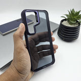 Samsung Galaxy S25 Plus Smokey Finish Transparent Metal Camera Bump Case