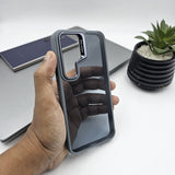 Samsung Galaxy S25 Plus Smokey Finish Transparent Metal Camera Bump Case