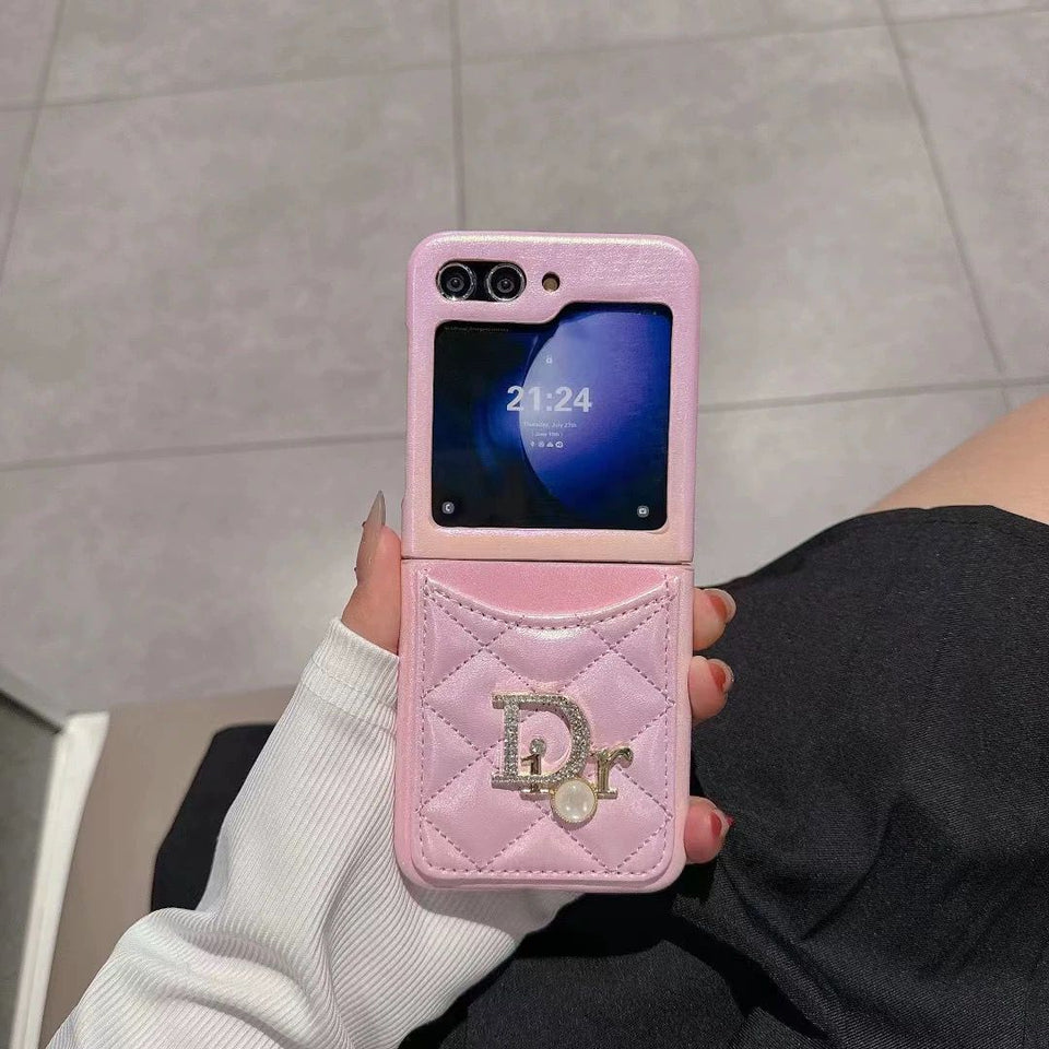 Samsung Galaxy Z Flip 6 CD Pearl Cardholder Puffer Case