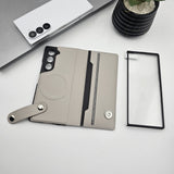 Samsung Galaxy Z Fold 6 Magsafe Cardholder Leather Case Screen Prorector