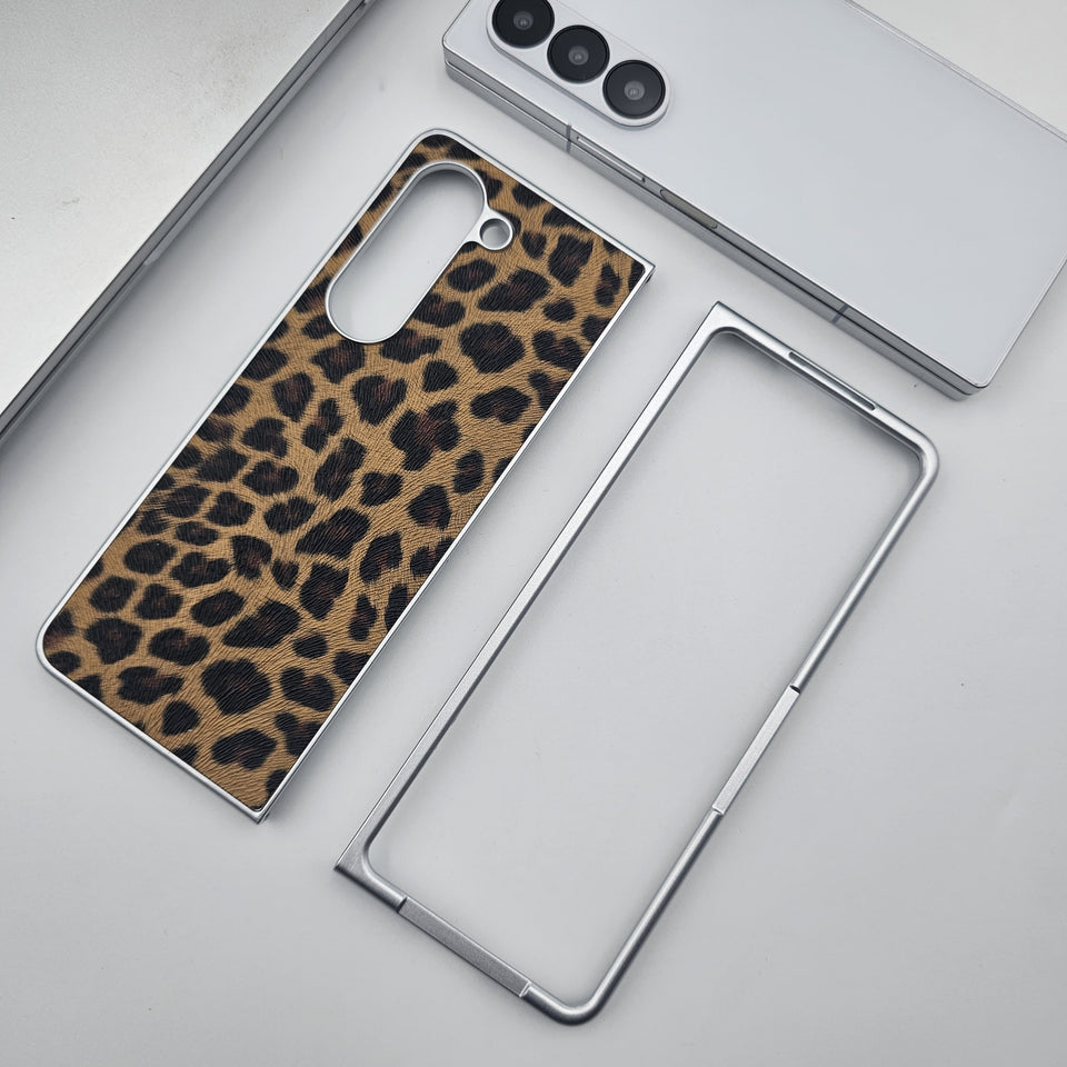 Samsung Galaxy Z Fold 5 Leopard Print Design Case