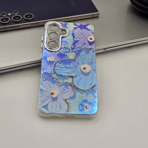 Samsung Galaxy S25 Plus 3D Floral Painting Shimmer Case