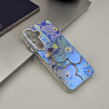 Samsung Galaxy S25 Plus 3D Floral Painting Shimmer Case