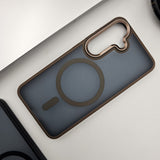 Samsung Galaxy S24 Smokey Magsafe Case Metal Camera Bump