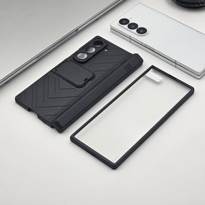 Samsung Galaxy Z Fold 6 Armor Case Magnetic Hinge Front Screen Protector