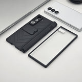 Samsung Galaxy Z Fold 6 Armor Case Magnetic Hinge Front Screen Protector
