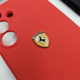 Samsung Galaxy S24 FE FR Sports Car Logo Liquid Silicone Case Cover