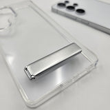 Samsung Galaxy S24 Plus Crystal Clear Hybrid Case With Metal Stand