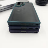 Samsung Galaxy S24 Ultra Smokey Finish Transparent Metal Camera Bump Case