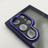 Samsung Galaxy S24 Ultra Smokey Finish Transparent Metal Camera Bump Case