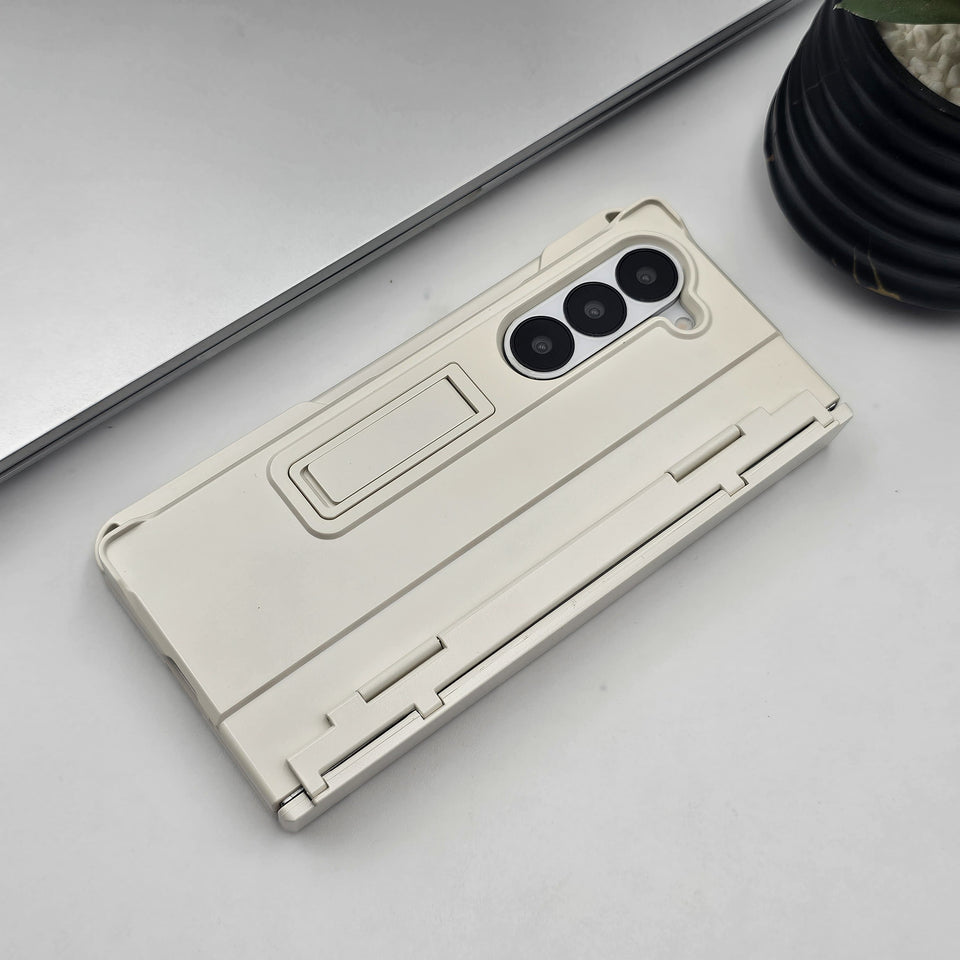 Samsung Galaxy Z Fold 6 Hybrid Armor Case With Pen Front Screen Protector