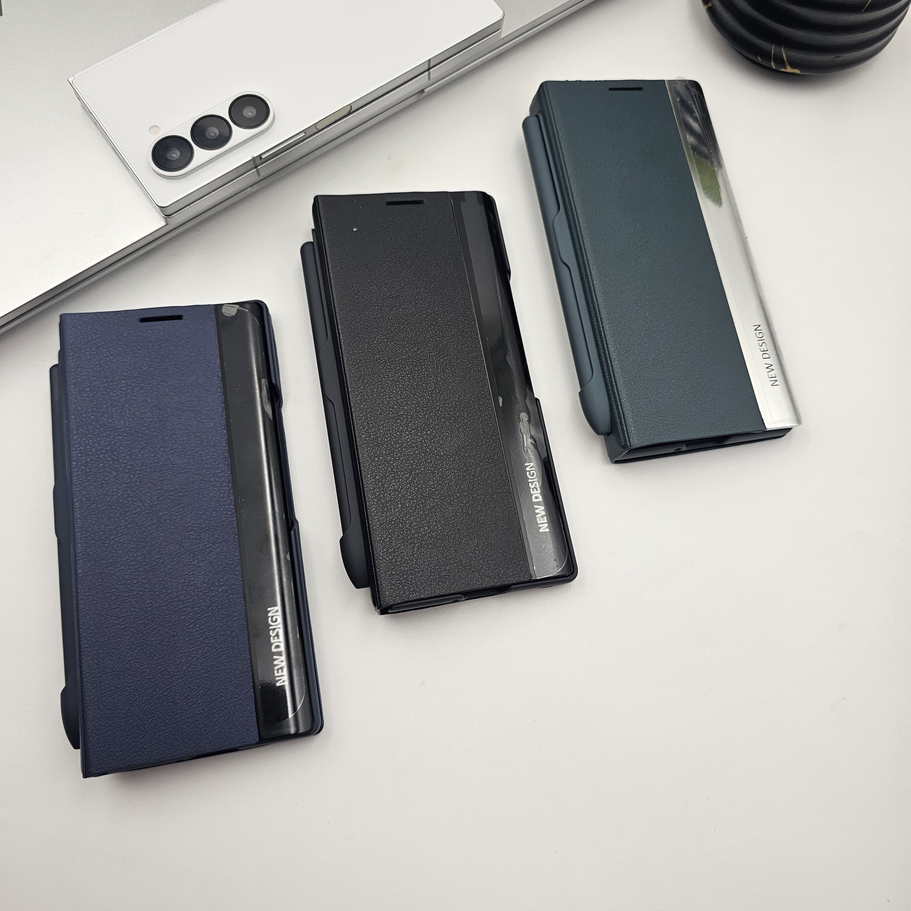 Samsung Galaxy Z Fold 6 PU Leather Kickstand Flip Case