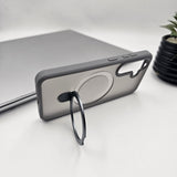 Samsung Galaxy S25 Smoke Metal Ring Kickstand Magsafe Case