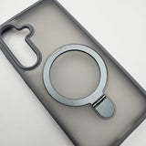Samsung Galaxy S25 Smoke Metal Ring Kickstand Magsafe Case