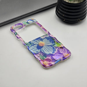 Samsung Galaxy Z Flip 6 3D Floral Painting Shimmer Case