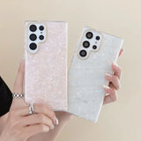 Samsung Galaxy S25 Ultra Glitter Shell Marble Pattern Case
