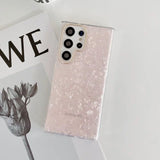 Samsung Galaxy S24 Ultra Glitter Shell Marble Pattern Case