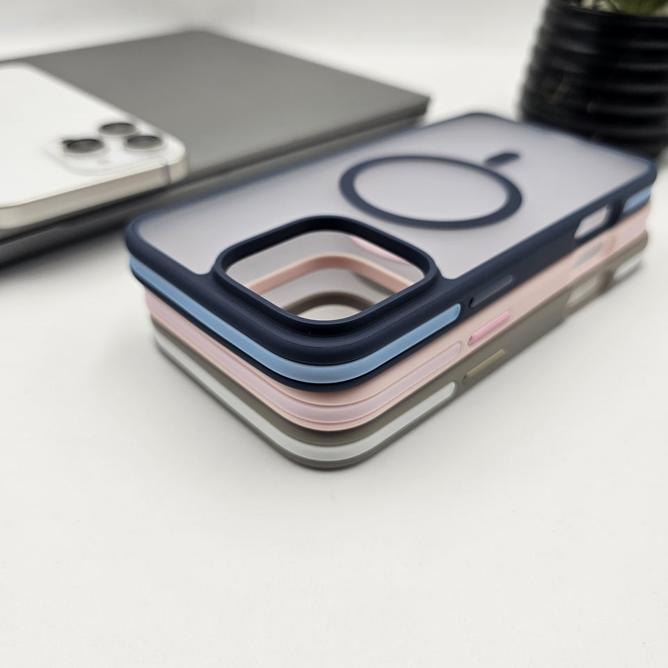 iPhone 16 Series Frost Translucent Magnetic Magsafe Case