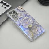 Samsung Galaxy S25 Ultra 3D Floral Painting Shimmer Case