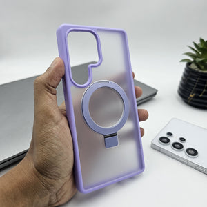 Samsung Galaxy S25 Ultra Smokey Metal Ring Stand Magsafe Case