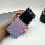 Holographic Gradient Case for Samsung Galaxy Z Flip 6 | Shiny Iridescent Hard Back Cover | Slim & Stylish