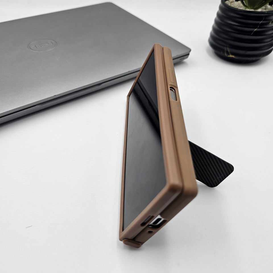 Samsung Galaxy Z Fold 5 Carbon Fibre With Stand Case