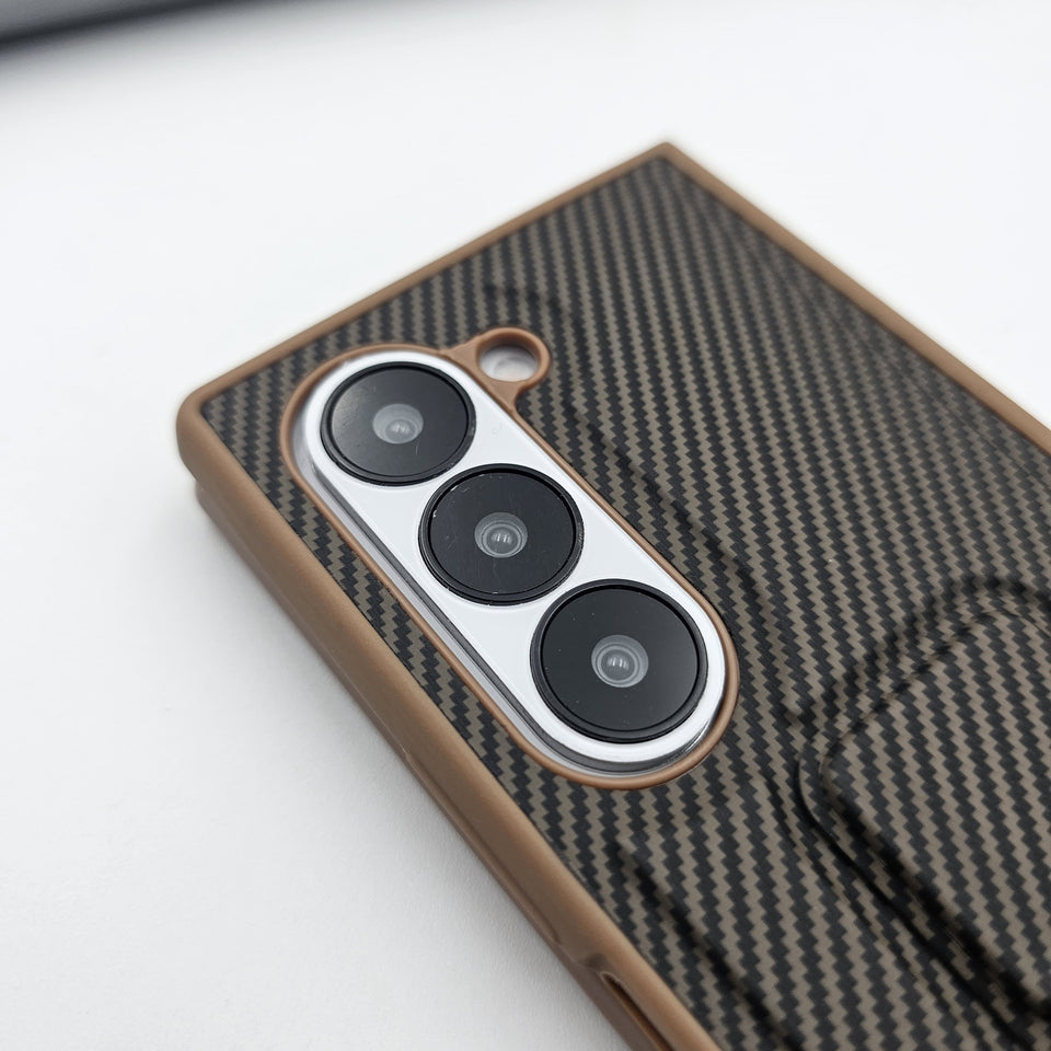 Samsung Galaxy Z Fold 5 Carbon Fibre With Stand Case