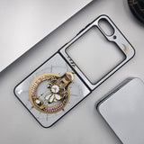 Samsung Galaxy Z Flip 6 3D Rhinestone Diamond Watch Case With Magsafe And Stand