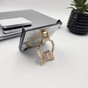Samsung Galaxy Z Flip 6 3D Rhinestone Diamond Butterfly Case With Magsafe And Stand