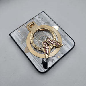 Samsung Galaxy Z Flip 6 3D Rhinestone Diamond Butterfly Case With Magsafe And Stand