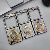 Samsung Galaxy Z Flip 6 3D Rhinestone Diamond Butterfly Case With Magsafe And Stand