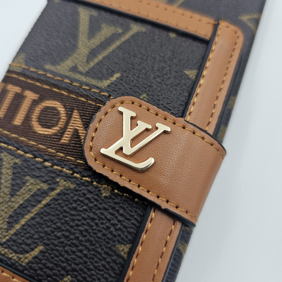 Samsung Galaxy S25 Luxury Brand Cardholder Crossbody Sling Strap Case