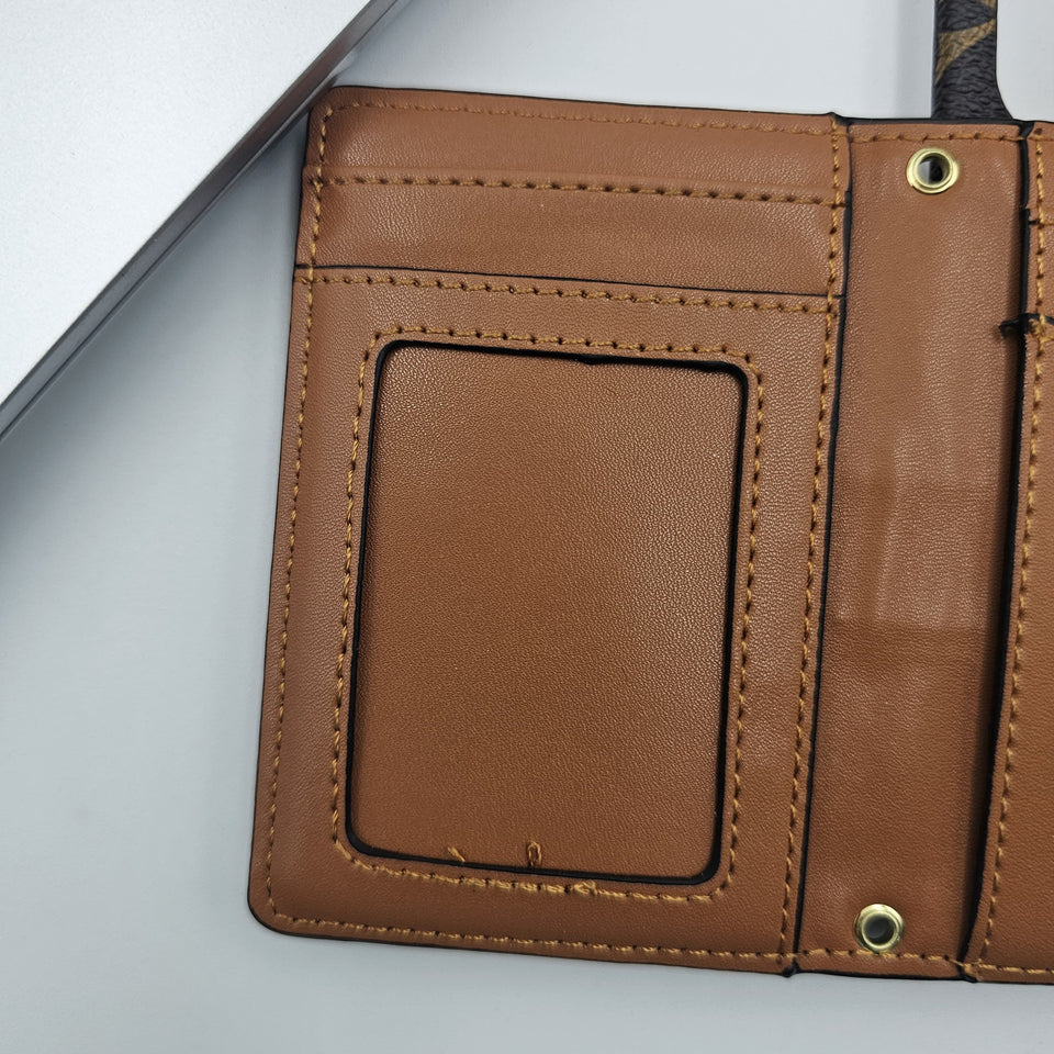 Samsung Galaxy S25 Luxury Brand Cardholder Crossbody Sling Strap Case