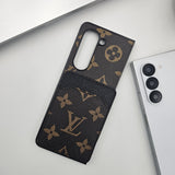 Samsung Galaxy Z Fold 6 Luxury PU Leather Card Holder Case