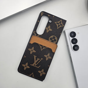 Samsung Galaxy Z Fold 6 Luxury PU Leather Card Holder Case