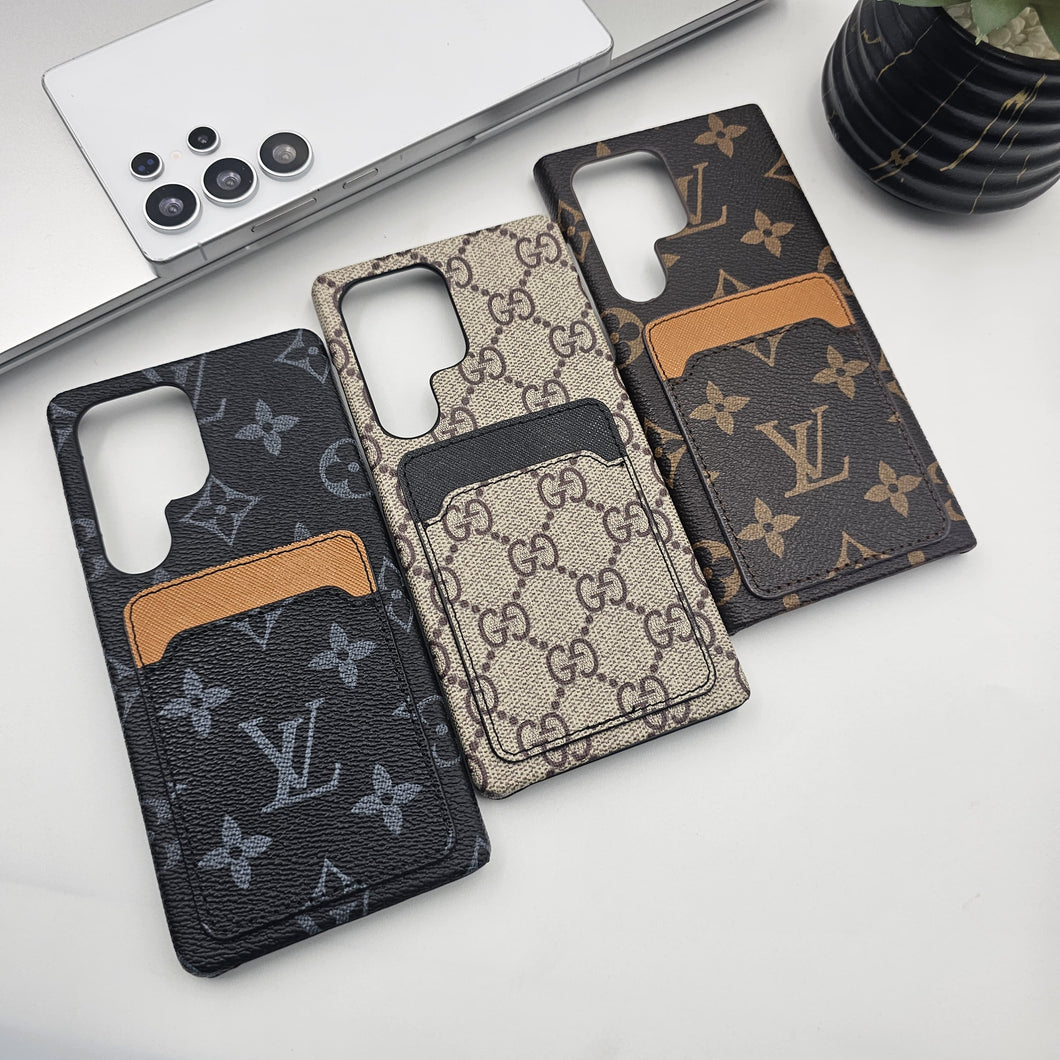 Samsung Galaxy S24 Ultra Luxury PU Leather Card Holder Case