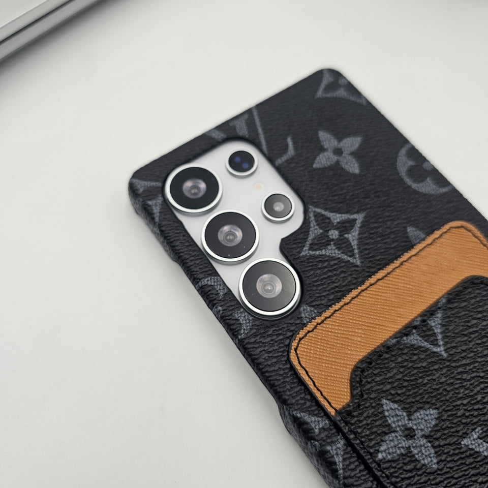 Samsung Galaxy S24 Ultra Luxury PU Leather Card Holder Case
