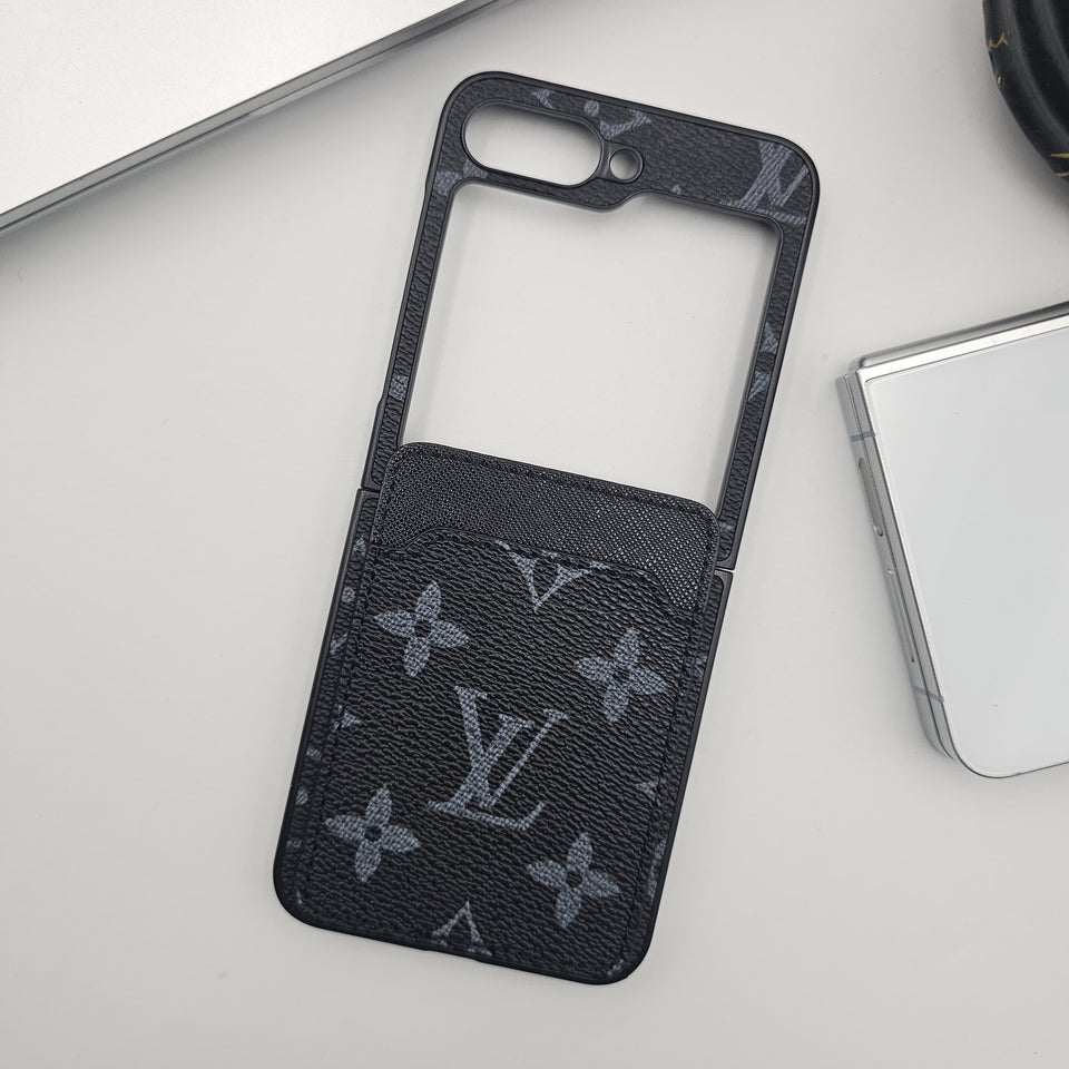 Samsung Galaxy Z Flip 6 Luxury PU Leather Card Holder Case
