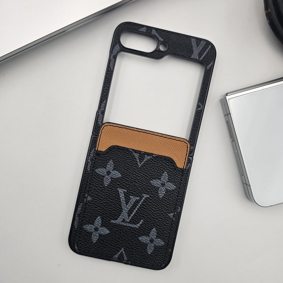 Samsung Galaxy Z Flip 6 Luxury PU Leather Card Holder Case