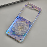 Iridescent Butterfly Floral Case for Samsung Galaxy Z Flip 6 | Shimmering Protective Cover