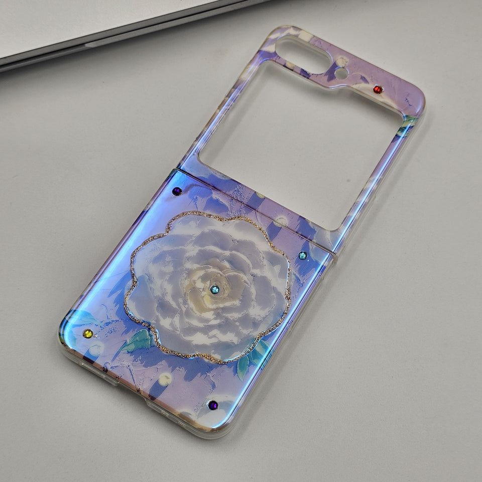 Samsung Galaxy Z Flip 6 3D Butterfly Color Changing Shimmer Case