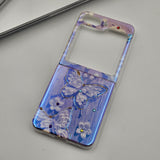 Iridescent Butterfly Floral Case for Samsung Galaxy Z Flip 6 | Shimmering Protective Cover