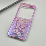 Iridescent Butterfly Floral Case for Samsung Galaxy Z Flip 6 | Shimmering Protective Cover