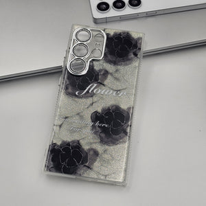 Samsung Galaxy S25 Ultra Happy Day Floral Bling Glitter Case