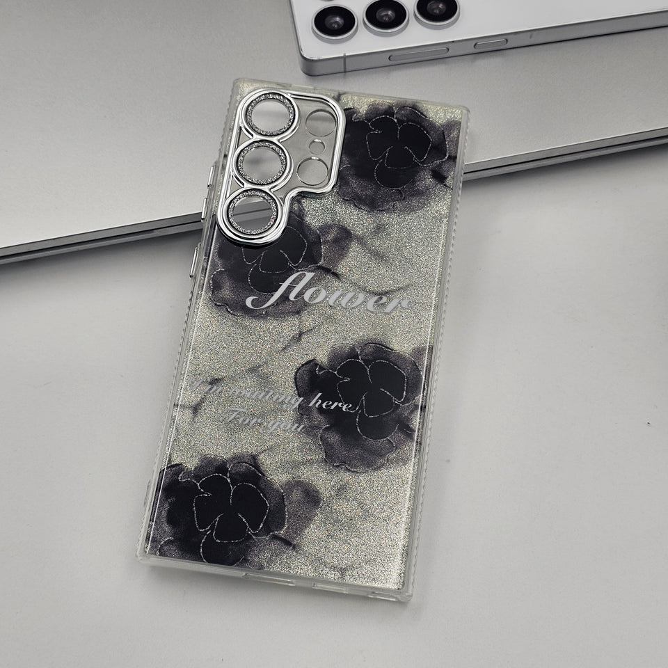 Samsung Galaxy S25 Ultra Happy Day Floral Bling Glitter Case