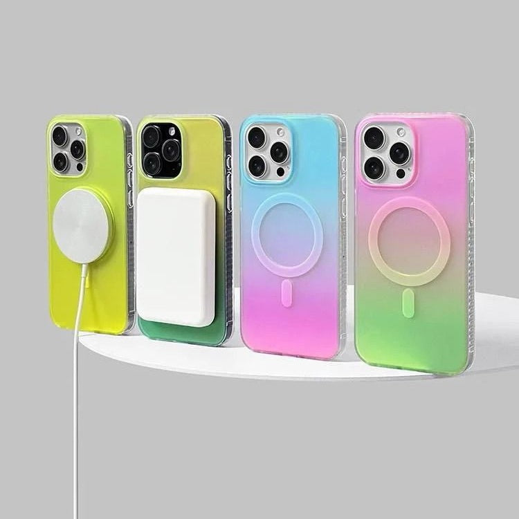 iPhone Fluorescent Iridescent Translucent Color Changing Case