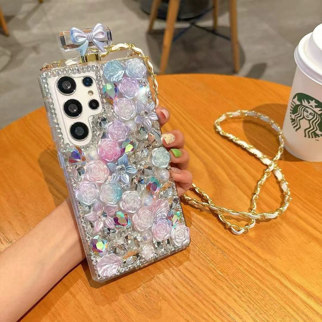 Samsung Galaxy S24 Ultra Perfume Bottle Floral Case With Sling